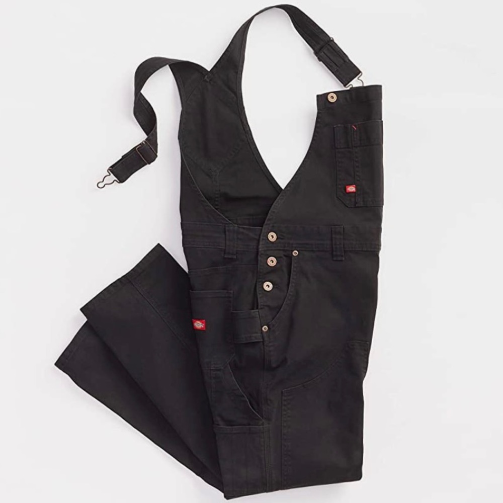 Dickies Womens Overalls Duck Double Front Bib Small NWT New With Tags Denim